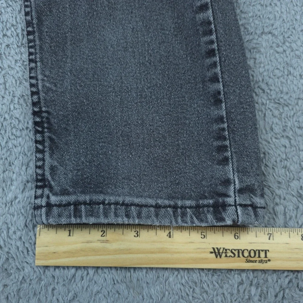 Levis 505 Jeans Mens 30x31 Gray Medium Wash Regular Fit Straight Leg Tag 32x32